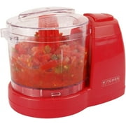 Kitchen Selectives Mini Chopper - Electric Chopper & Cutter for Vegetables & More - Reliable Kitchen Appliance - Mini Food Processor for Onions, Parsley & More - 1 1/2-Cup, Red