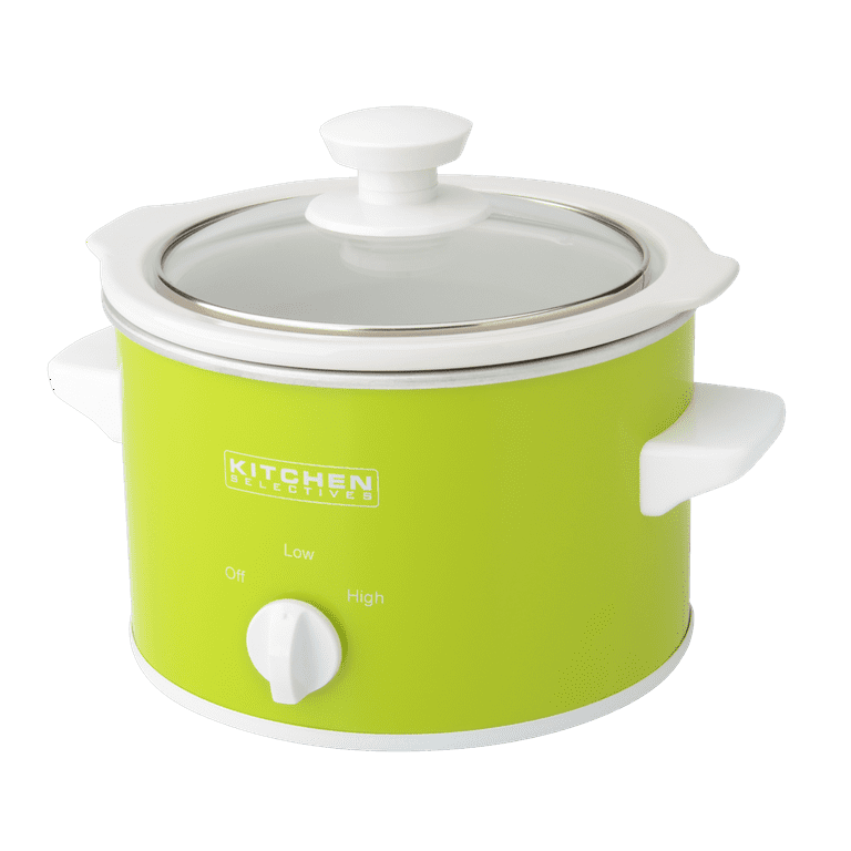 Kitchen Selectives Mint Green 1.5 Qt Round Slow Cooker