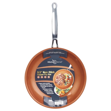 Kitchen Sense 9.5” Copper Fry Pan with Wide Edge