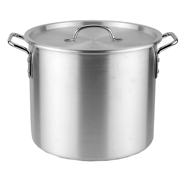 Kitchen Sense Aluminum Stock Pot with Steamer 8 quart (2 gallon)
