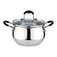 thumbnail image 1 of American Dream Home Goods 2.5 qt Stainless Steel Saucepan with Tempered Glass Lid, Induction-Compatible, Silver, 1 of 11