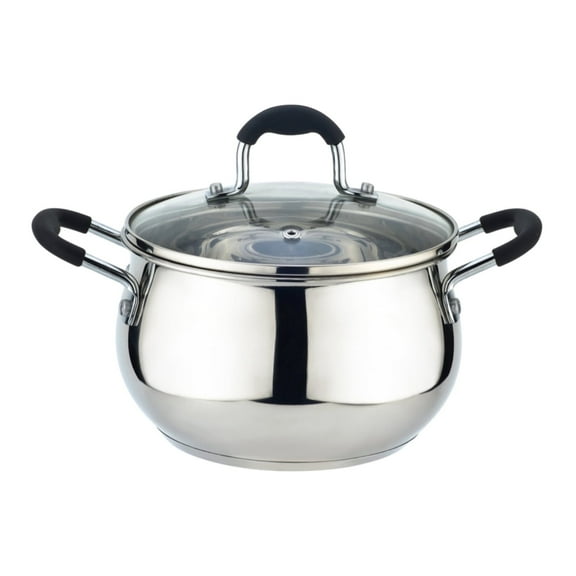 Kitchen Sense 2.5-Quart Stainless Steel Sauce Pot with Lid, Saucepan for Cooking, Durable & Induction Ready