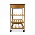 thumbnail image 1 of Kitchen Serving Cart with 3-Tier Shelves & Drawer | Bamboo | Natural | Contemporary, 1 of 6