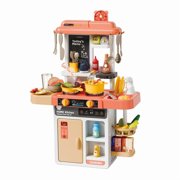 Mundo Toys Spray Kitchen Pretend Playset with Water Circulation Sink and Sound & Light Features, 52-Piece, Ages 3+