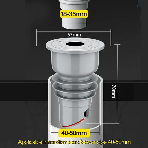 Kitchen Sewer Trap Silicone Drain Pipe Seal Plug Sink Sewer Plug Accessories Siphon Tube Bathroom Bathtub Drains Drainer