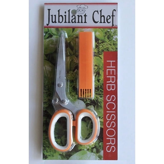 Kitchen Shear Stainless Steel 5 Blades Herb Scissors With Cover Cleaning Comb