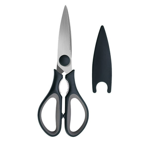 Kitchen Shears, Black Kitchen Scissors, All Purpose Heavy Duty Cooking Scissors for Food, Chicken, Vegetables, Dishwasher Safe, House Kitchen Essentials Supplies, Stainless Steel Sharp Utility Shears