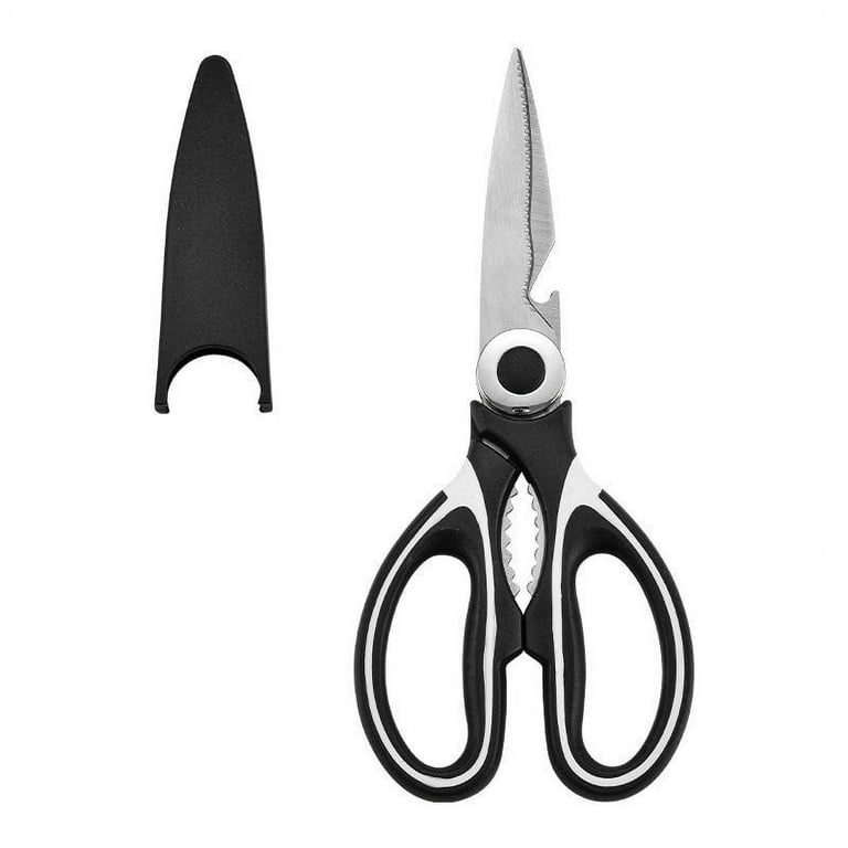Kitchen Shears Multi Purpose Strong Stainless Steel Utility Scissors Black