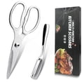 thumbnail image 1 of Kitchen Shears Set Cooking Scissors - Ultra Sharp Poultry Shears, Heavy Duty Kitchen Scissors, One Piece Meat Shears for Food, Chicken, Vegetables with Stainless Steel Peeler, 1 of 7