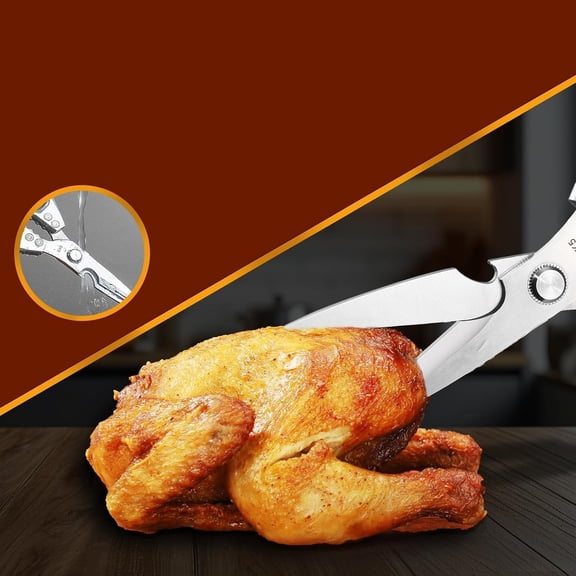 Kitchen Shears Set, Heavy Duty Poultry Shears, Japanese Kitchen Scissors for Meat, Chicken Bones, and Turkey