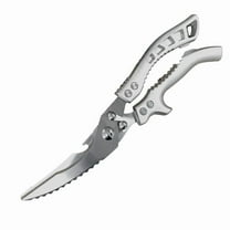 Kitchen Shears with Slip Handle & Safety Lock，Professional Heavy Duty Kitchen Scissors，Meat Cutting, Turkey, Fish, Vegetables, Dishwasher Safe