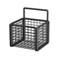 Mouliraty Kitchen Shelf Condiments Spice Punch- Basket Kitchen Wall Mounted Ginger Garlic Seasoning Storages Racks