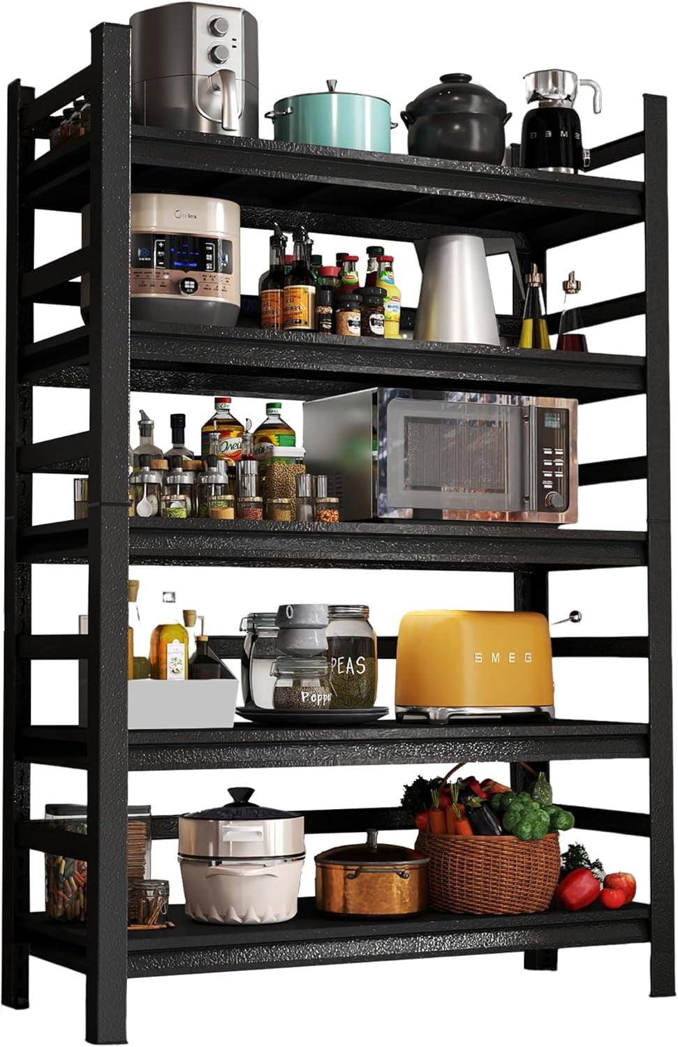 Kitchen Shelves Adjustable Storage Shelves Easy Assembly Pantry Shelf ...