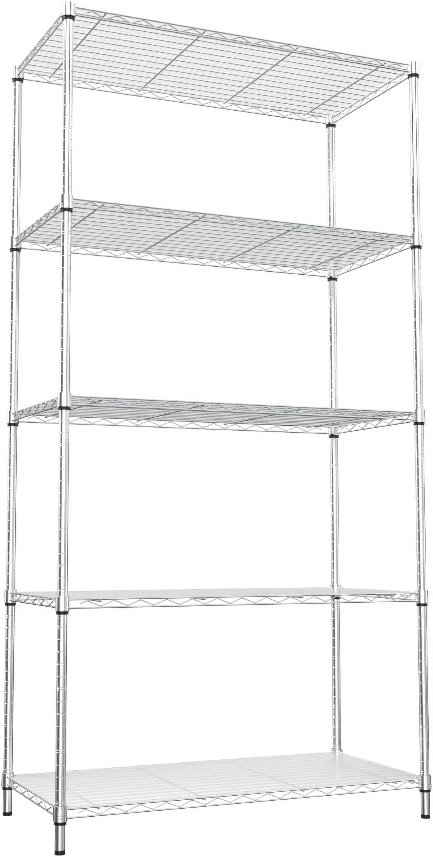 Kitchen Shelves Garage Storage 5 Tier Metal Shelving Units and Storage