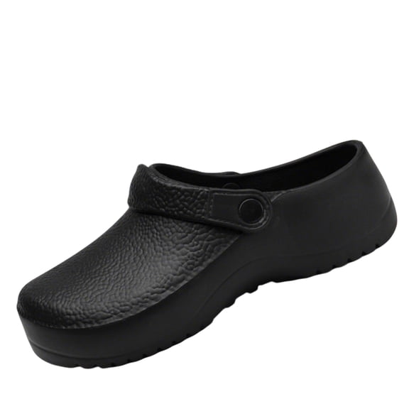 Kitchen Shoes Men's EVA Sandals Summer Anti-Slip Kitchen Shoes, Black Chef Work Sandals, Waterproof & Oil-Repellent, Non-Slip Restaurant Shoes, Lightweight Comfort for Cooking Staff