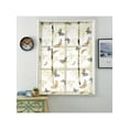 thumbnail image 1 of Kitchen Short Roman Blinds Butterfly Sheer Panel Tulle Window Curtains Decor, 1 of 5