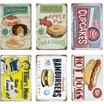 thumbnail image 1 of Kitchen Signs Wall Decor Rustic, Fresh Baked Goods Best in Town Vintage Retro Metal Tin Sign Wall Plaque Poster 8 x 12 Inches, Small, 1 of 7