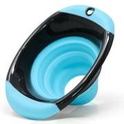 Kitchen Silicone Canning Food Funnel – for Baking, Crafts - Teal/Gray
