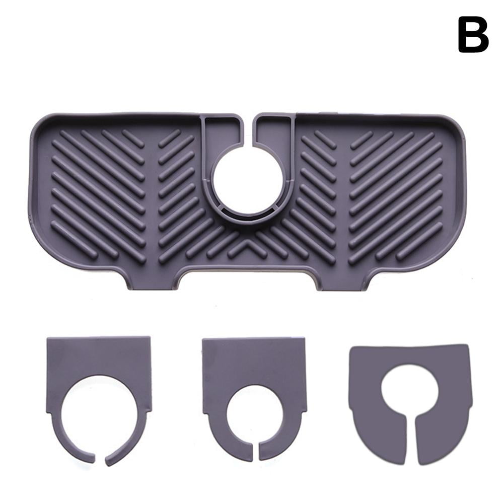 Kitchen Silicone Faucet Mat Sink Splash Guard Drainage Tool 2023