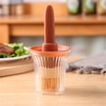 thumbnail image 1 of Kitchen Silicone Oil Brush with Holder, Heat Resistant Basting Brush with Built-In Oil Container, Food Grade Brush for Baking, Grilling, Cooking, and BBQ, Leak-Proof and Easy to Clean, 1 of 7