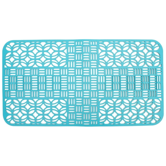 Kitchen Silicone Sink Protector Mat 26''14'' Farmhouse Sink Protectors for Stainless Steel Kitchen Grey Sink Grid with Rear Drain