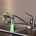Kitchen Sink 3 Color Change Temperature Change Shower LED Faucet Taps
