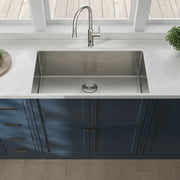 Kitchen Sink 33x19x10"Undermount Single Bowl Stainless Steel Kitchen Sink,Stainless Steel Kitchen Sink