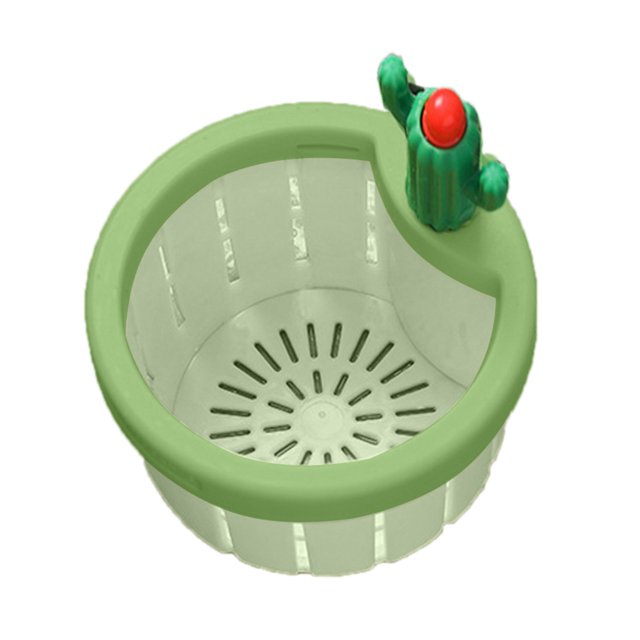 Kitchen Sink Basket Cactus Pattern Automatic Press & Dump Filter Simple