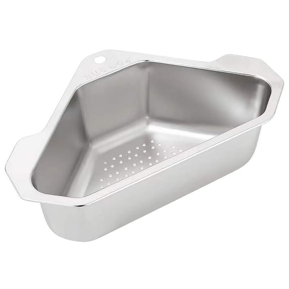 Kitchen Sink Caddy 304 Stainless Steel Hangable Mesh Strainer Basket, Sponge Holder and Sink Organizer
