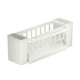 thumbnail image 1 of Kitchen Sink Caddy Organizer With Auto Draining Tray And Towel Rod Keeps Counter Clean And Dry Holds Sponges Soap Brushes And Stoppers Non Slip Durable Plastic Storage Solution, 1 of 6
