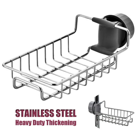 Kitchen Sink Caddy Organizer Faucet Sponge Holder, iPstyle Stainless Steel Faucet Drain Rack