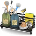 thumbnail image 1 of Kitchen Sink Caddy Organizer, Rustproof Non-Slip Soap Dish Dispenser Brush, Spon, 1 of 6