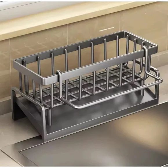 Kitchen Sink Caddy Organizer With Drainage & Removable Towel Holder Ship From Us