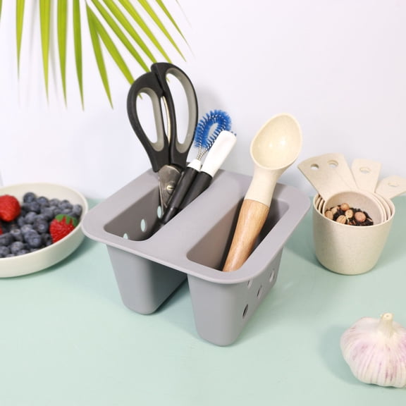 Kitchen Sink Caddy Saddle Storage Basket - Over the Faucet Hanging Organizer for Sponge, Scrubber, Soap, and Utensils - Space Saving Sink Shelf with Drainage for Kitchen Counter or Sink Corner