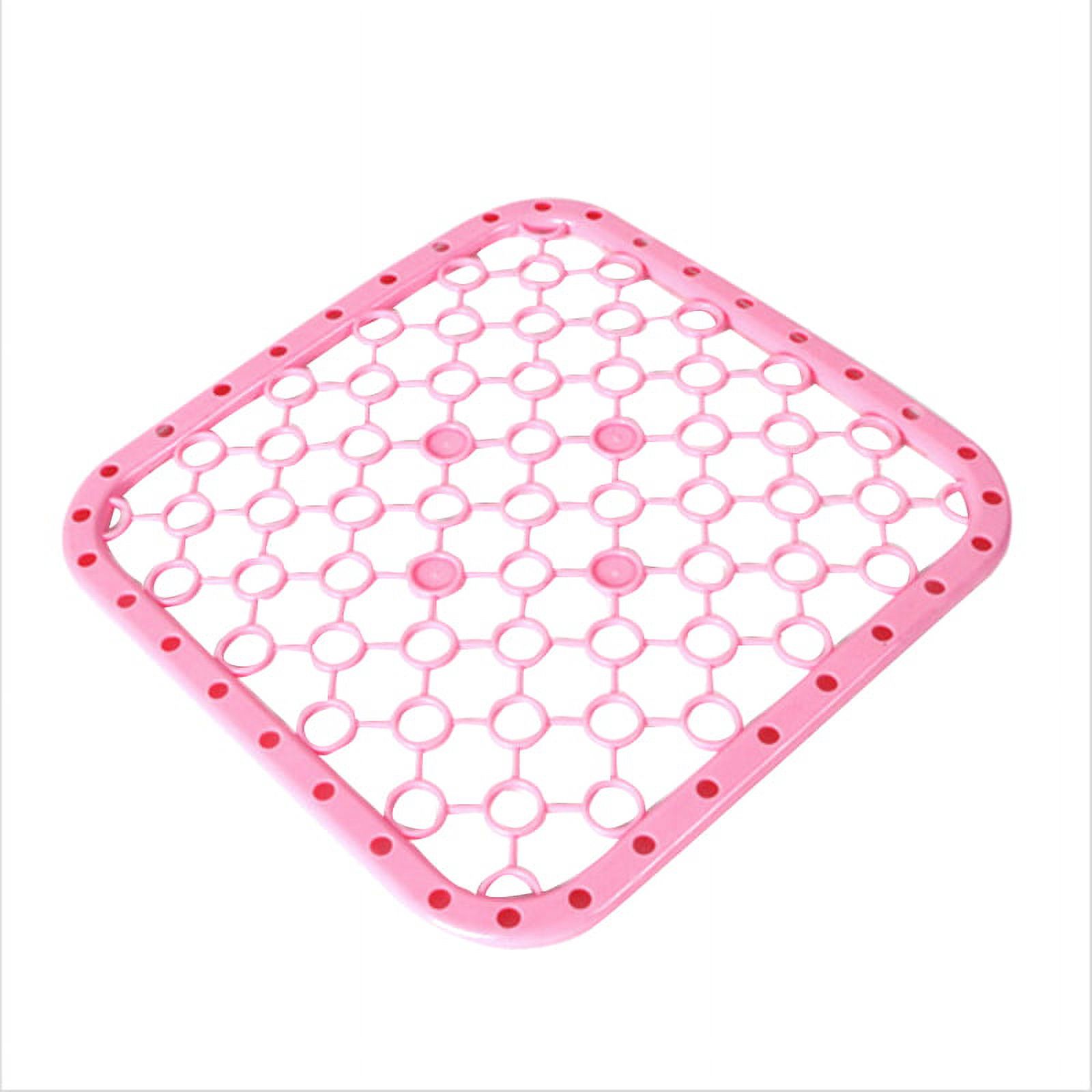Kitchen Sink Divider Protector Mat Heat Insulation Table Mat (Pink