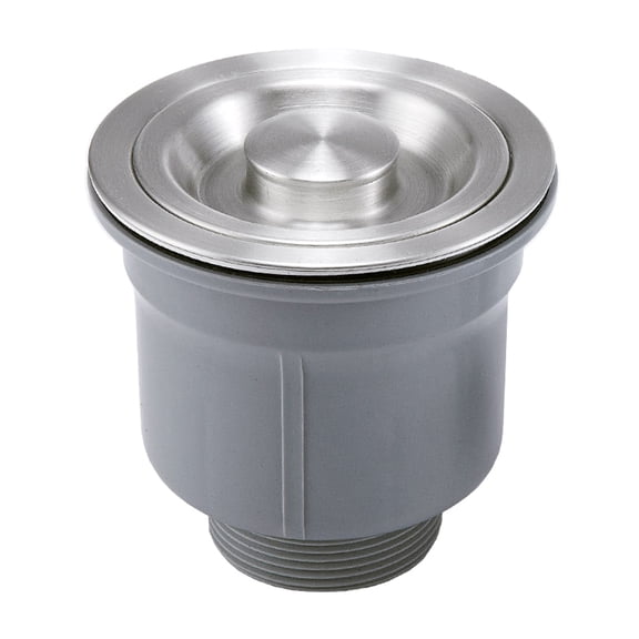 Kitchen Sink Drain Assembly 2PCS With Removable Basket and Stoppers for Double Sinks In Stainless Steel Materials