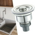 thumbnail image 1 of Kitchen Sink Drain Assembly, Kitchen Sink Strainer and Stopper with Deep Removable Waste Basket, Stainless Steel Sink Basket Strainer with Drain Assembly, 1 of 11