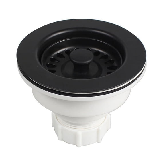 Kitchen Sink Drain Assembly with Strainer Basket Drain Stopper Diameter 114mm for Kitchen Quartz Stone Sink