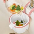 thumbnail image 1 of Kitchen Sink Drain Basket Plastic Food Strainer Colander Hanging Storage Rack, 1 of 6