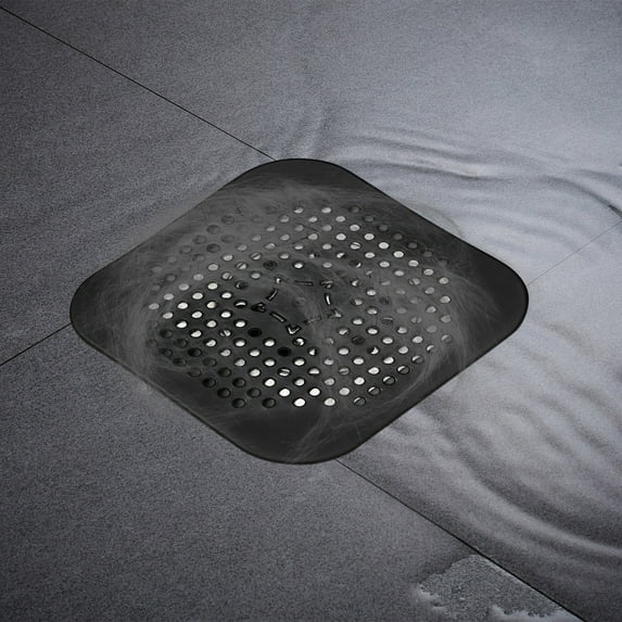 Kitchen Sink Drain Cover - 14x14cm Clog-Free Filter with Fine Mesh for Hair & Debris Prevention, Odor Control, Easy Clean Design (2-Pack)