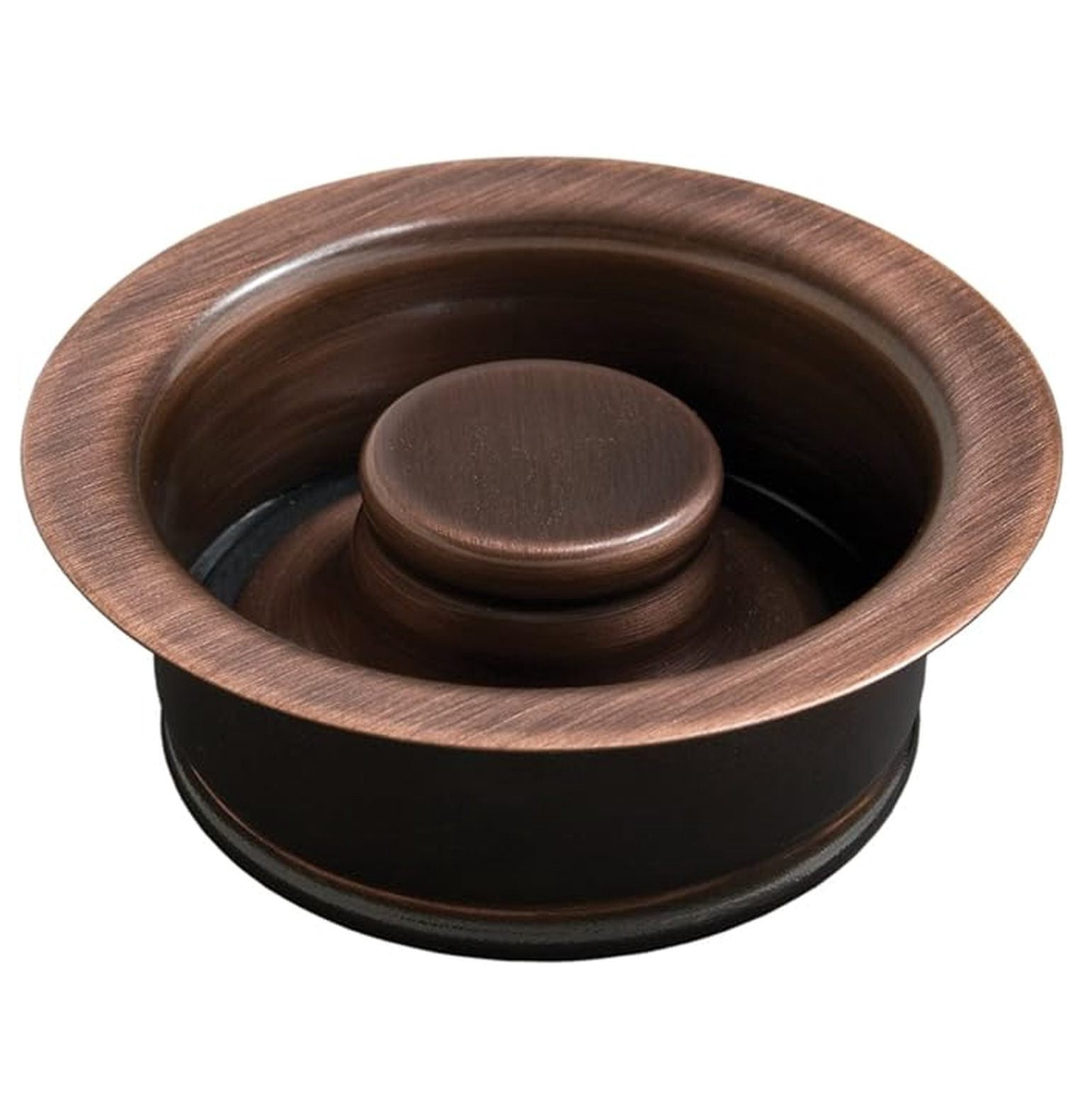 Kitchen Sink Drain Flange - 3.5 Inch Solid Brass ISE Disposal Strainer with Stopper, Antique Copper Finish for Kitchen Sinks, Durable Construction