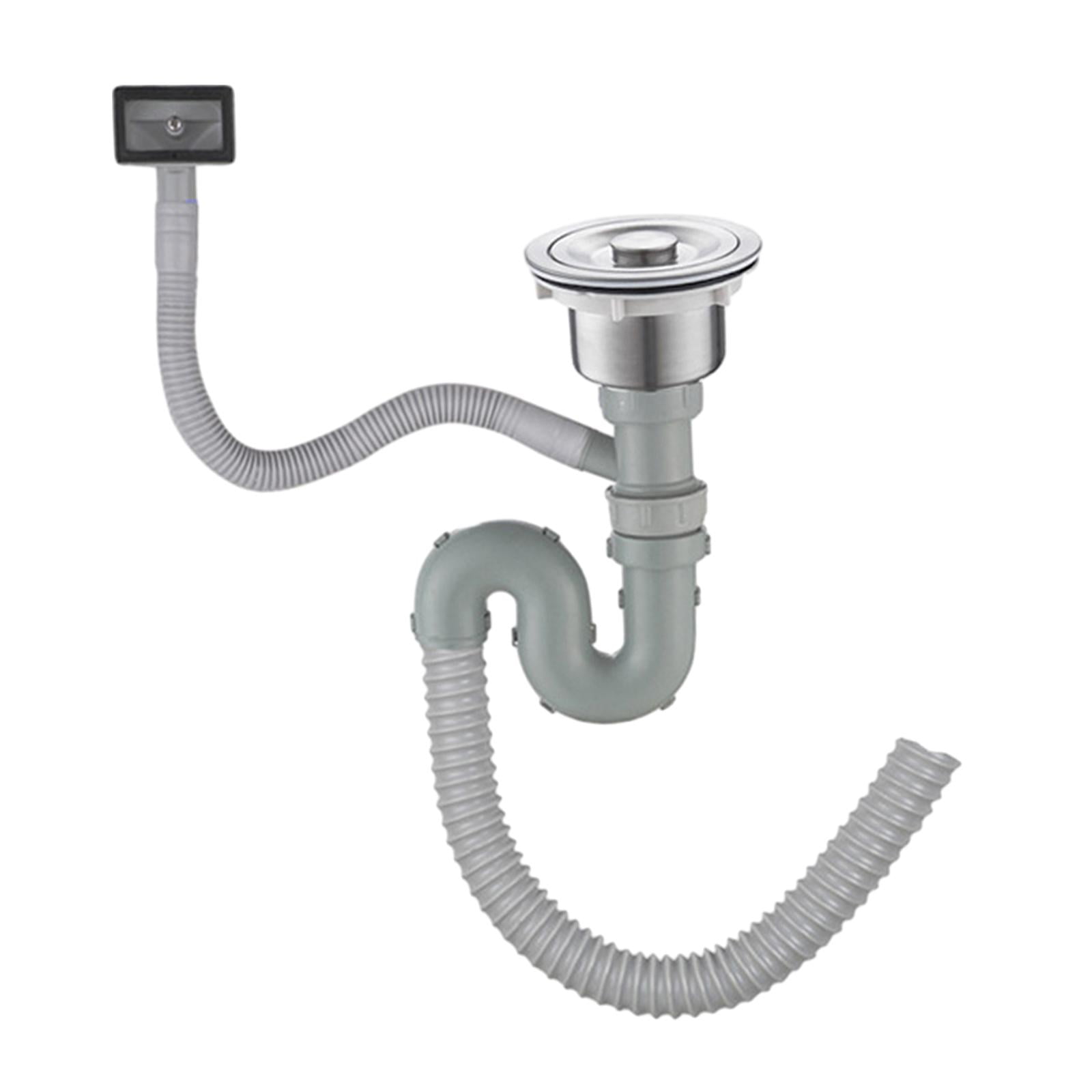 Kitchen Sink Drain Pipe Drain Tubing Pipe Sink Strainer Flexible Drain Pipe Sink Drain Assembly Sewer Pipe for Washbasin Home Single slot A Walmart