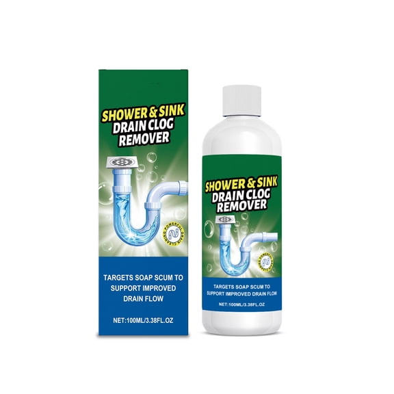 Kitchen Sink Drain Pipe Unclogger For Hair Grease And Oil Stain Removal 100Ml Sewer Cleaning Gel For Home Use