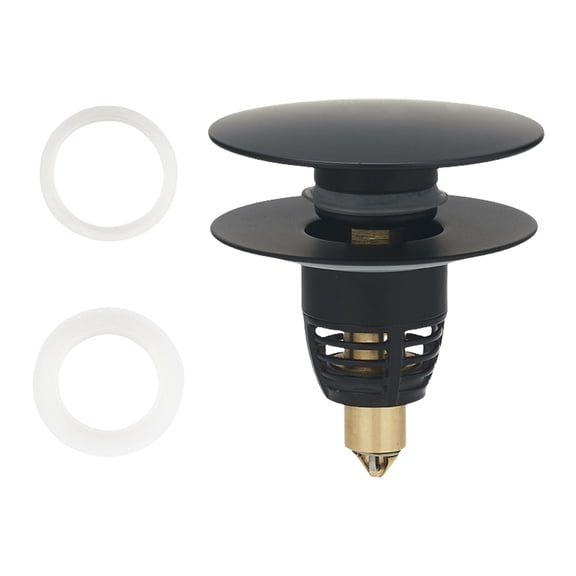 Kitchen Sink Drain Plug Copper Drain Strainer Bounce Cores Drain Sink Plug Anticlogging Push Type Sink Stoppers