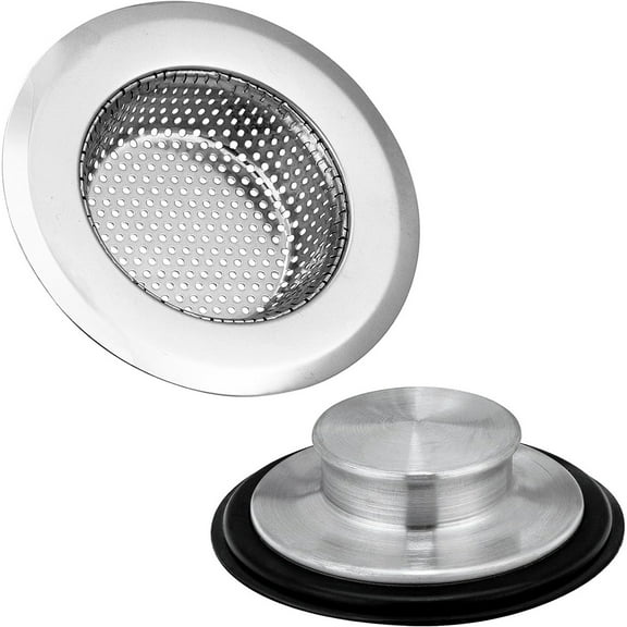 Kitchen Sink Drain Stopper Filter Screen Strainers for Net Flat Metal Stainless Steel