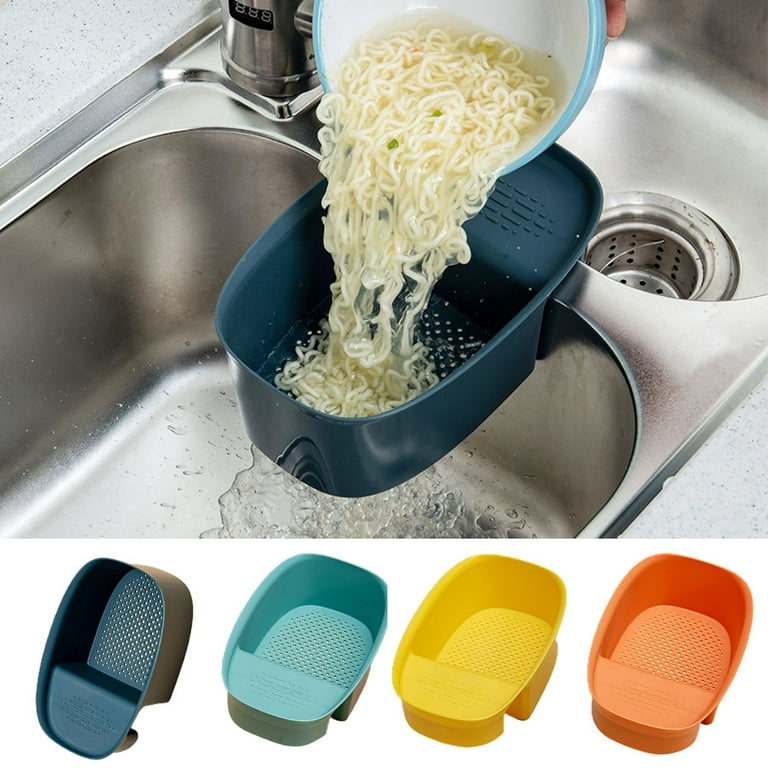 Kitchen Sink Drain Strainer Basket Corner Sink Strainer Basket Hanging Sink Corner Colander Multifunction Kitchen Sink Food Catcher Basket Waste Filter Wash Fruit Walmart