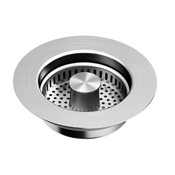 Kitchen Sink Drain Strainer, Heavy Duty Sink Stopper, 304 Stainless Steel Pop Up Sink Stopper, Anti-Clogging Sink Drain Strainer for Standard Kitchen Drain, 1 Pcs, 4.4 Inches
