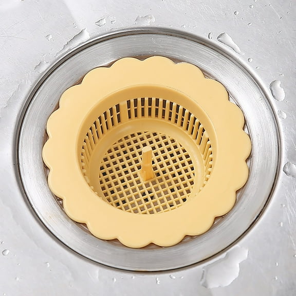 Kitchen Sink Drain Strainer - Silicone Sink Strainer Drain Stopper Sink Plug 4.6˝ Diameter Rim Drain Catcher Kitchen Sink Drain Filter Basket
