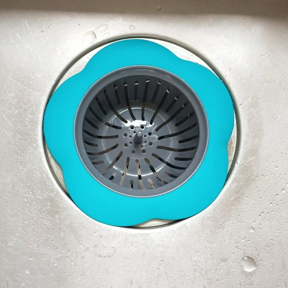Kitchen Sink Drain Strainer,Sink Drain Strainer,Kitchen Sink Strainer,Plastic Sink Drain Strainers,Efficient Food Particle Catchers for Clog-Free Drains(Blue 1pc 4*1in)from ANMUYUM