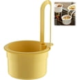 thumbnail image 1 of Kitchen Sink Draining Strainer Basket,Multi-Purpose Hanging Sink Strainer Basket,Kitchen Sink Food Waste Catcher,Press to Open The Waste Basket for Home Kitchens Garbage Leftovers,Yellow, 1 of 7